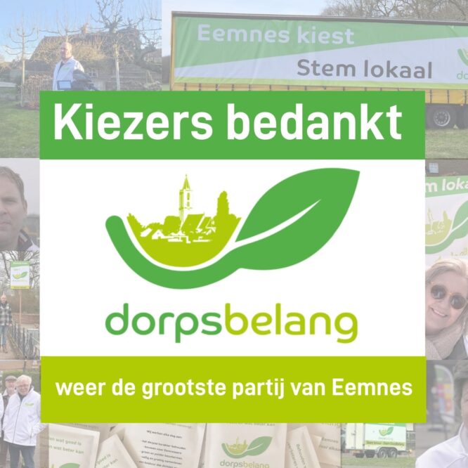 Uitslag gemeenteraadsverkiezing Eemnes